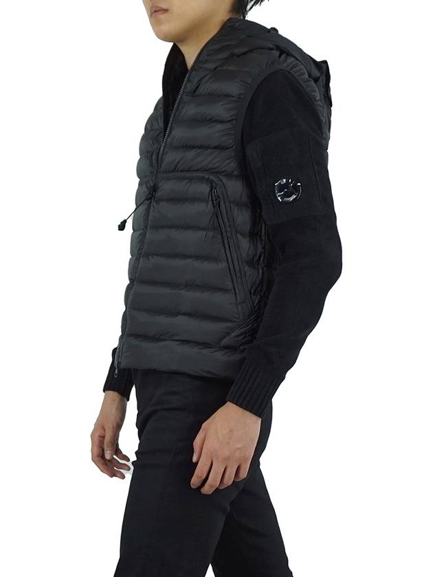 D.D. Shell Goggles Down Vest Black - CP COMPANY - BALAAN 4