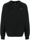 Embroidered Logo Long Sleeve Sweatshirt Black - PAUL SMITH - BALAAN 1