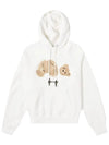 Bear Print Hooded White - PALM ANGELS - BALAAN 1