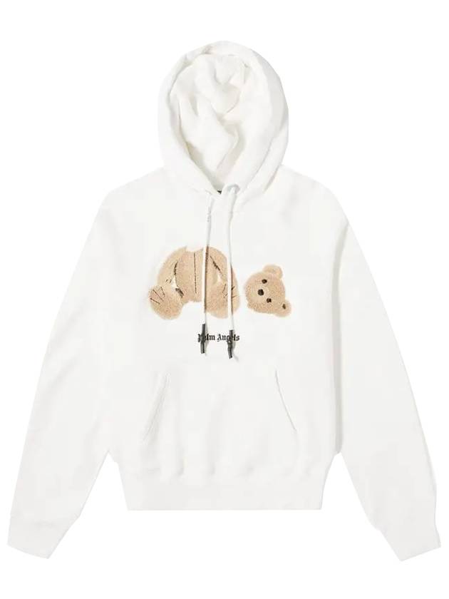 Bear Print Hooded White - PALM ANGELS - BALAAN 1