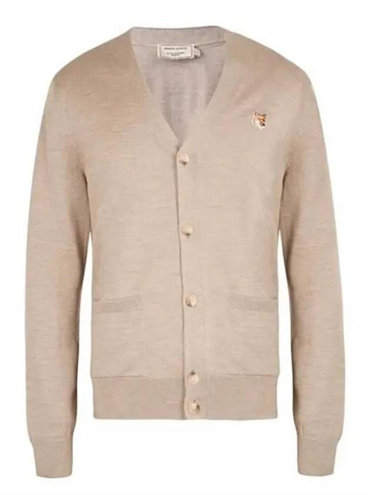 Fox Head Patch Classic Cardigan Beige Melange - MAISON KITSUNE - BALAAN 2