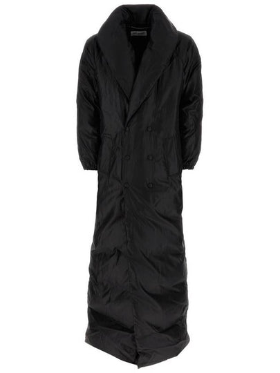 Long Down Single Coat Black - SAINT LAURENT - BALAAN 2