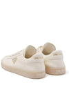 Leather Low Top Sneakers White - PRADA - BALAAN 5