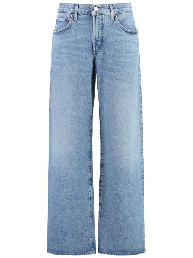 Denim Straight Pants A91221371RENOUNCE Blue - AGOLDE - BALAAN 2