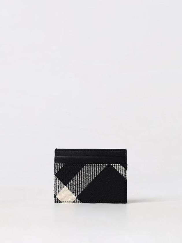 Check Card Wallet Black - BURBERRY - BALAAN 2