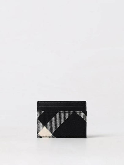 Check Card Wallet Black - BURBERRY - BALAAN 2