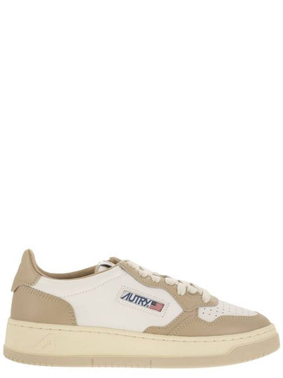 Medalist Bicolor Leather Low Top Sneakers White Beige - AUTRY - BALAAN 2