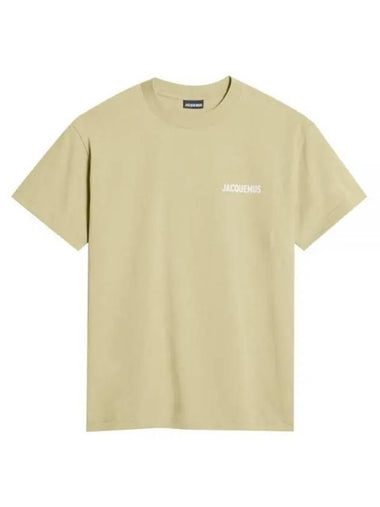 Le Logo Short Sleeve T-Shirt Khaki - JACQUEMUS - BALAAN 1