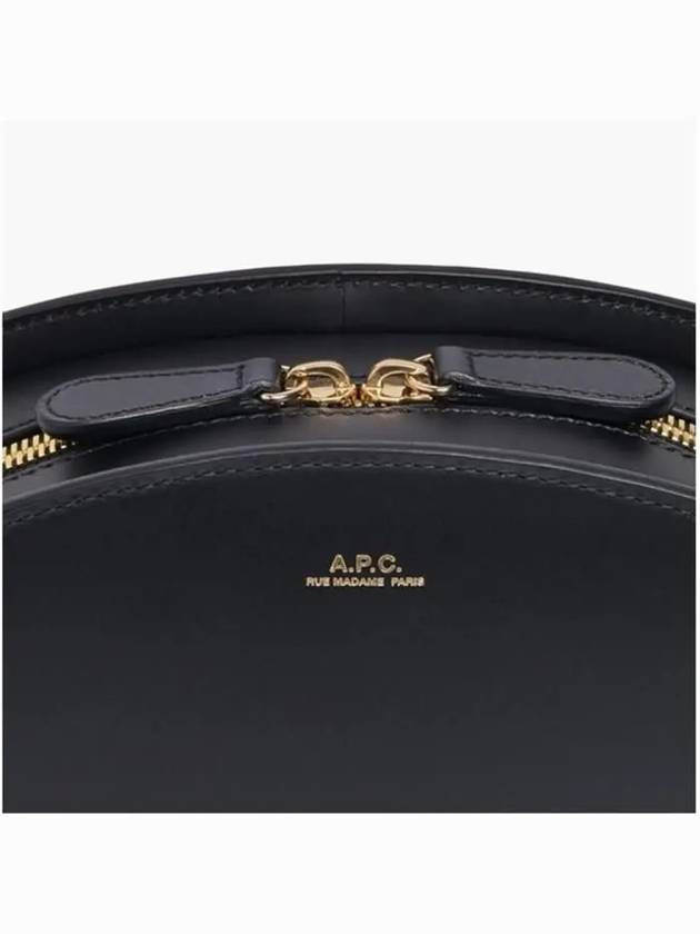 Demi Lune Half Moon Mini Cross Bag Black - A.P.C. - BALAAN 5