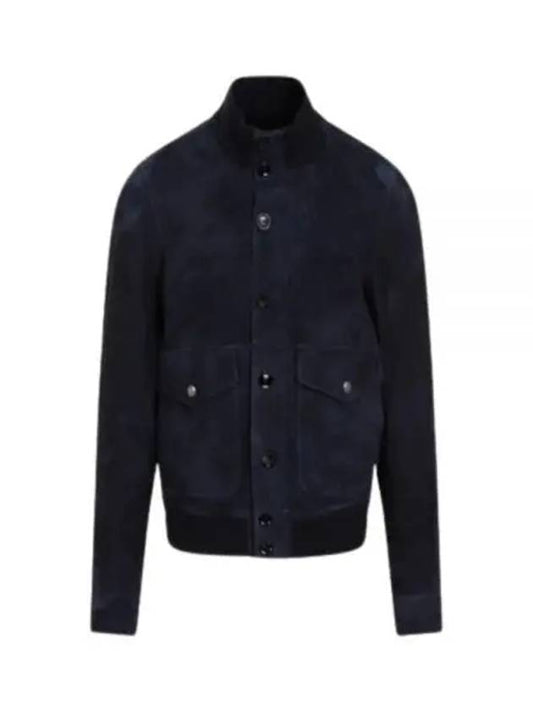 leather jacket LBS034 LMS003S23 HB825 NAVY - TOM FORD - BALAAN 2
