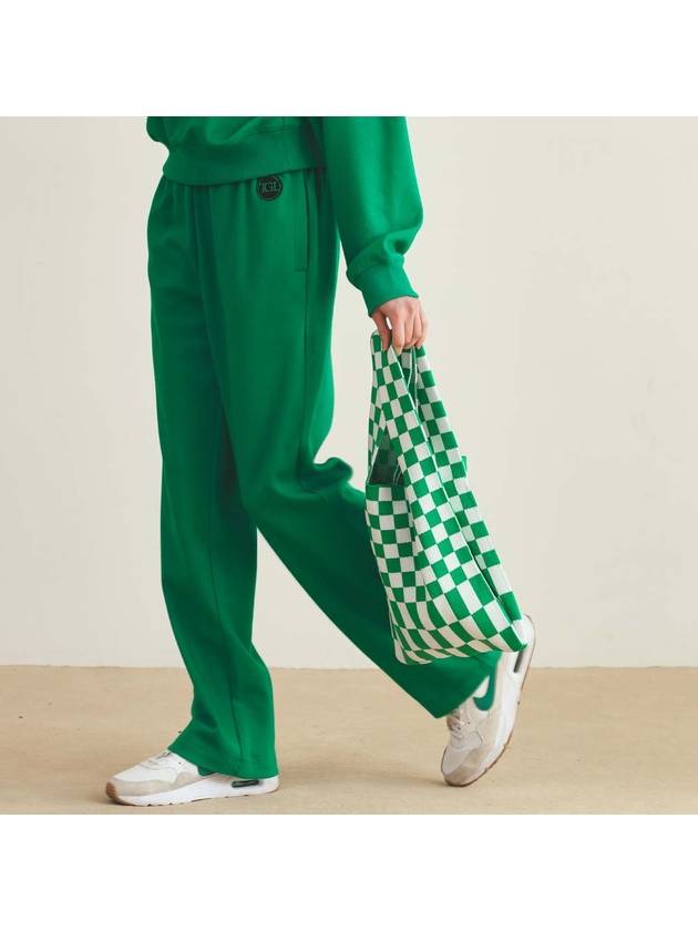 Relaxed Sweat Straight Pants Green - THE GREEN LAB - BALAAN 3