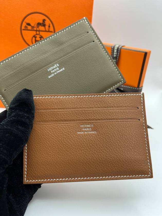 Citizen Twill Silk Card Wallet Gold Sun - HERMES - BALAAN 3