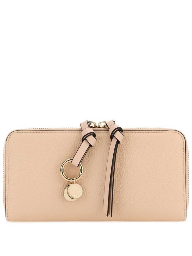 Alphabet Charm Grain Leather Long Wallet Pink - CHLOE - BALAAN 2