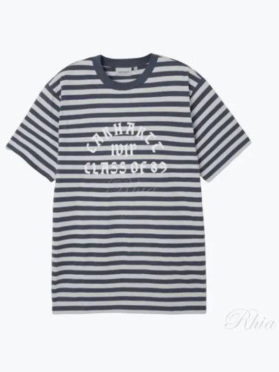 Scotty Striped Short Sleeve T-Shirt White Blue - CARHARTT WIP - BALAAN 2