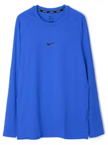 Men's Dri-FIT Slim Long Sleeve T-Shirt Blue - NIKE - BALAAN 1