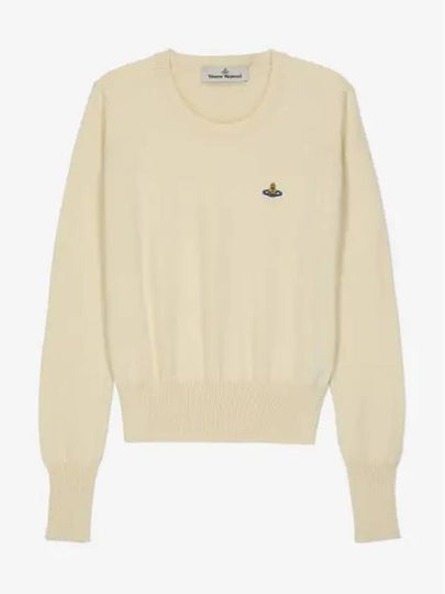 ORB Logo Knit Top White - VIVIENNE WESTWOOD - BALAAN 2