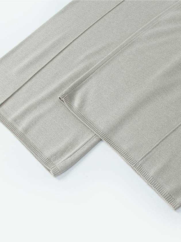 Pin Tuck Wide Knit Pants Khaki Beige 3Colors - CALLAITE - BALAAN 5