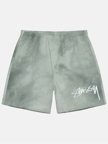 Wave dye nylon shorts sage gray 112316 - STUSSY - BALAAN 1