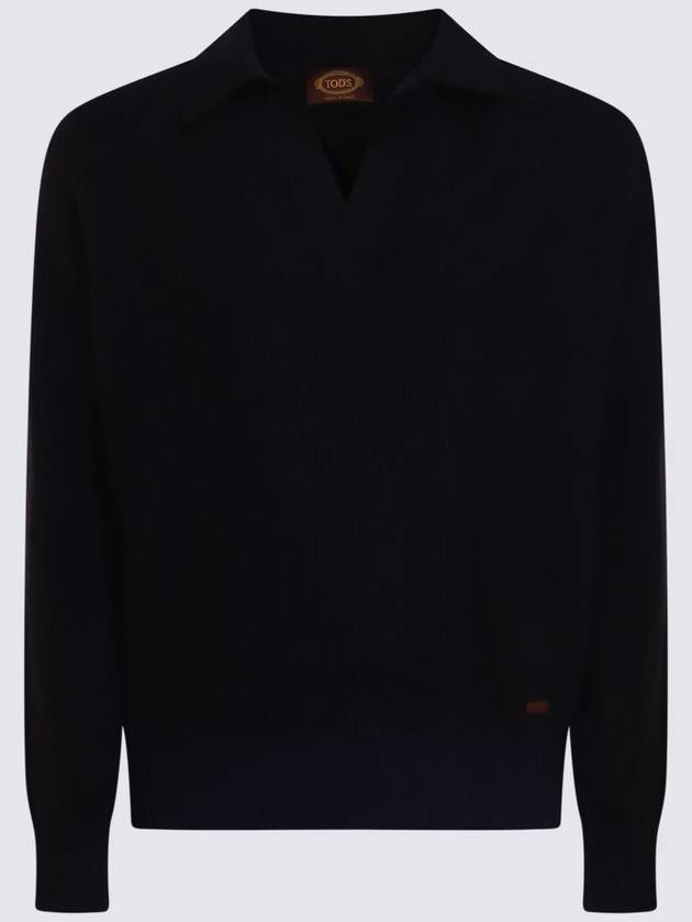 Tod'S Navy Blue Wool Knitwear - TOD'S - BALAAN 1