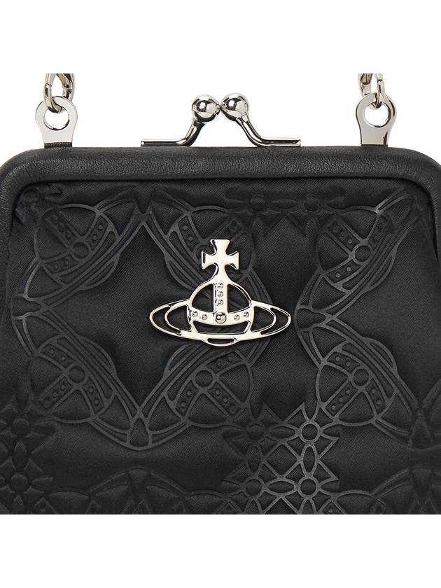 ORB Chain Satin Cross Bag Black - VIVIENNE WESTWOOD - BALAAN 9