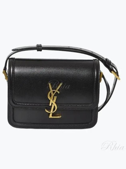 Gold Hardware Monogram Small Solferino Shoulder Bag Black - SAINT LAURENT - BALAAN 2