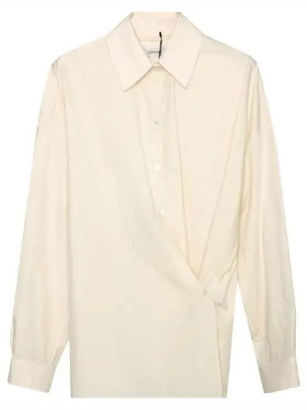 Straight Collar Twisted Shirt Men s Long Sleeve - LEMAIRE - BALAAN 1