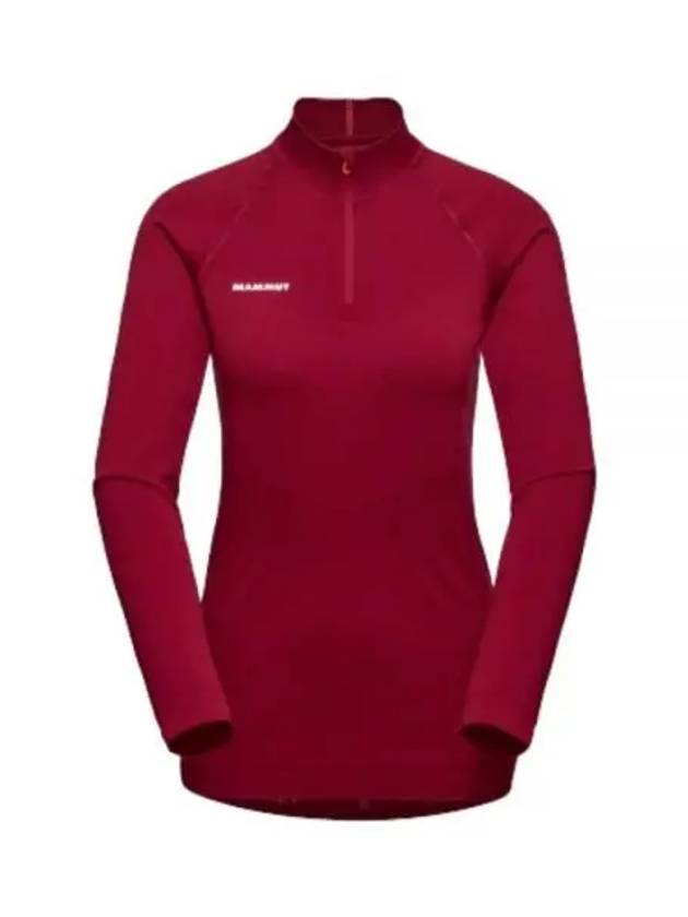 Trift Half Zip-up Long Sleeve T-shirt Red - MAMMUT - BALAAN 2