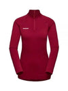 Trift Half Zip-up Long Sleeve T-shirt Red - MAMMUT - BALAAN 1