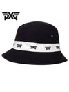 Golfwear Logo Repeat Bucket Hat Black White - PXG - BALAAN 2