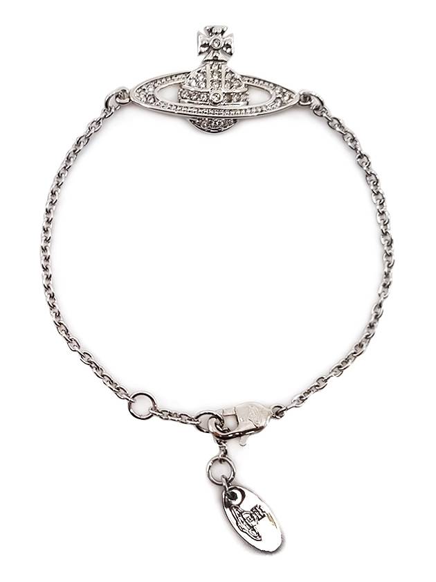 Mini Bas Relief Chain Bracelet Silver - VIVIENNE WESTWOOD - BALAAN 2