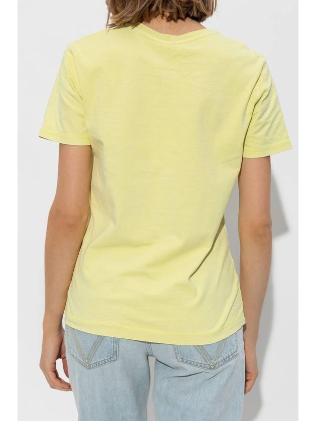 PS Paul Smith T-shirt With Embroidered Logo, Women's, Yellow - PAUL SMITH - BALAAN 4