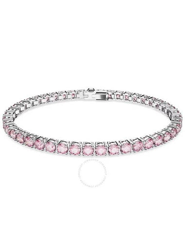 Swarovski Matrix Round Cut Pink Tennis Bracelet - SWAROVSKI - BALAAN 1