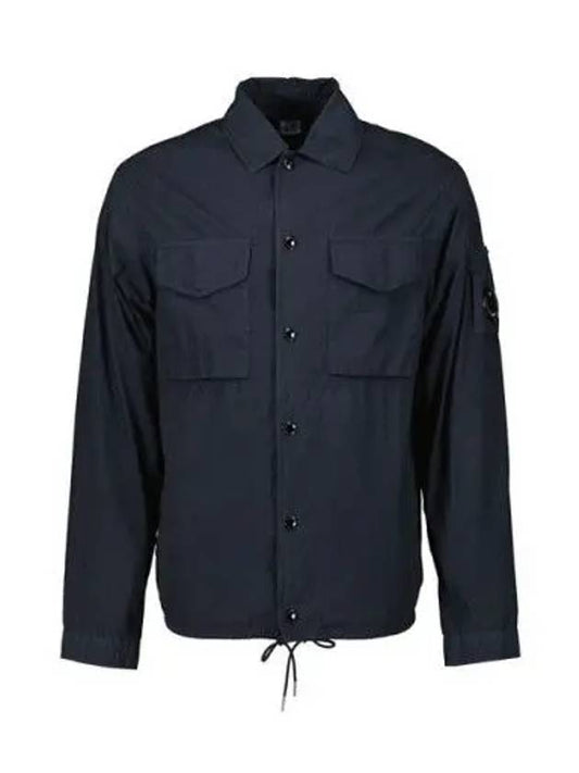 Lens Wappen Overshirt Jacket Navy - CP COMPANY - BALAAN 2