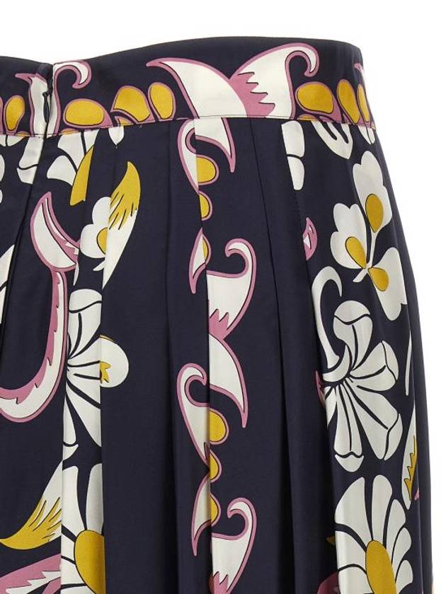 Women s Floral Print Pleated Midi Skirt 157458650 BPG - TORY BURCH - BALAAN 4