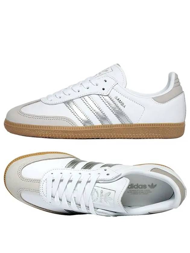 Samba OG Low Top Sneakers White Silver - ADIDAS - BALAAN 7