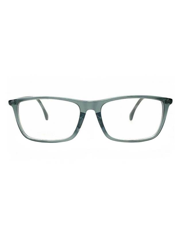 Eyewear Clear Frame Logo Temple Glasses Gray - GUCCI - BALAAN 1