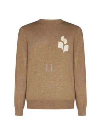 Evans Logo Crew Neck Knit Top Camel - ISABEL MARANT - BALAAN 2