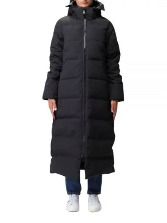 Mystique Satin Long Parka Padding Black - CANADA GOOSE - BALAAN 2