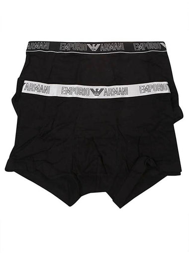 Cotton Briefs 2 Pack Black - EMPORIO ARMANI - BALAAN 1