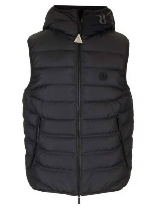 Nubiera Logo Down Vest Black - MONCLER - BALAAN 2