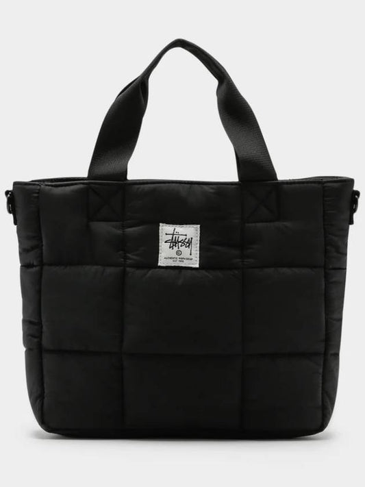 Graffiti Quilted Mini Tote Bag ST7L0107 Black ONE SIZE - STUSSY - BALAAN 1