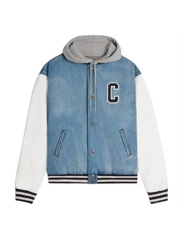 Teddy Loose Bomber Jacket Blue - CELINE - BALAAN 1