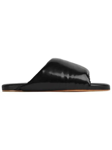 Padded Lambskin Slippers Black - BOTTEGA VENETA - BALAAN 1