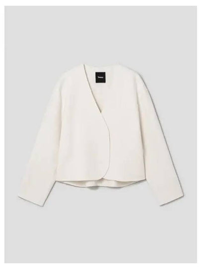 Wool Cashmere Jacket White - THEORY - BALAAN 2