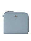 Women's Zippered Leather Coin Wallet Light Blue - MAISON MIHARA YASUHIRO - BALAAN 2