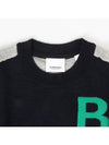 8022112 B motif merino wool jacquard sweater - BURBERRY - BALAAN 3