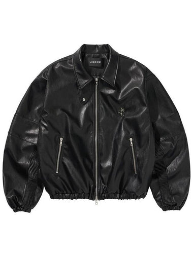 LEATHER JACKET BLACK - LIBERE - BALAAN 1