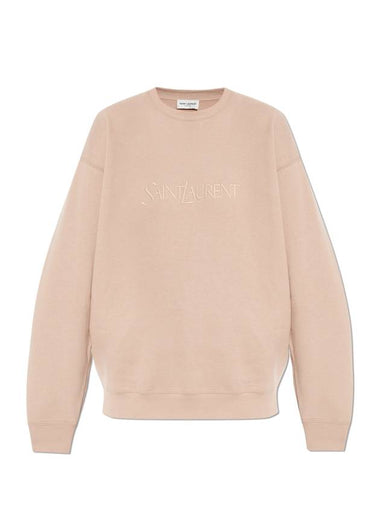 hooded sweatshirt 802001 Y36SW 9950 NUDE ROSE - SAINT LAURENT - BALAAN 1