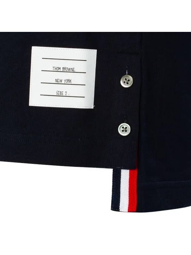 4 Bar Armband Tonal Long Sleeve T-Shirt Navy - THOM BROWNE - BALAAN 10