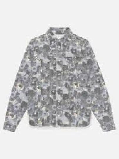 Women's Print Denim Shirt Brunella Blue - GANNI - BALAAN 2